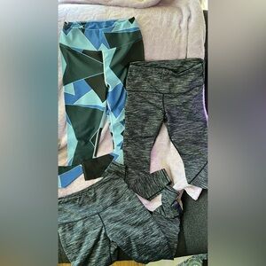 three-pack of leggings